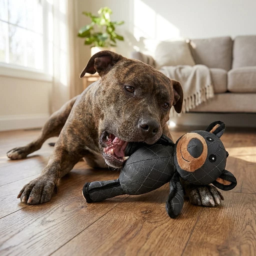 NuzzlyPet ToughBear 2 Chew Toy for Heavy Chewers