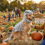 NuzzlyPet Skeleton Costume Dog Outfit