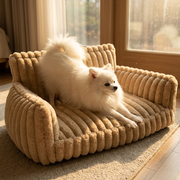 NuzzlyPet Fluffy Dog Pillow Sofa Bed