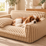 NuzzlyPet Fluffy Dog Pillow Sofa Bed